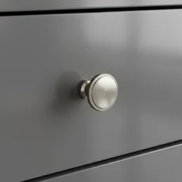 Bouton de meuble TINA / Nickel brillant
