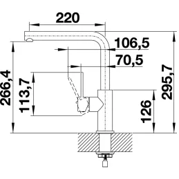 Batterie Blanco LANORA / acier inoxydable poli