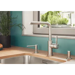 Robinet sous-fenêtre Blanco LANORA F / Acier inoxydable poli