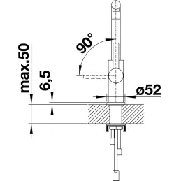 Robinet Blanco LANORA / acier inoxydable poli