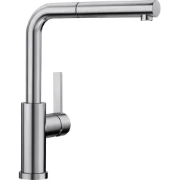 Mitigeur d’évier Blanco LANORA S-F avec douchette / Inox poli