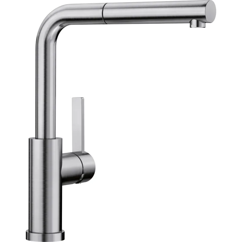 Mitigeur d’évier Blanco LANORA S-F avec douchette / Inox poli