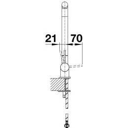 Robinet BLANCO LARESSA F / chrome / devant fenêtre