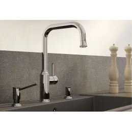 Distributeur de savon Blanco LIVIA / Chrome brillant