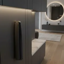 Porte-manteau PING / Chrome brillant