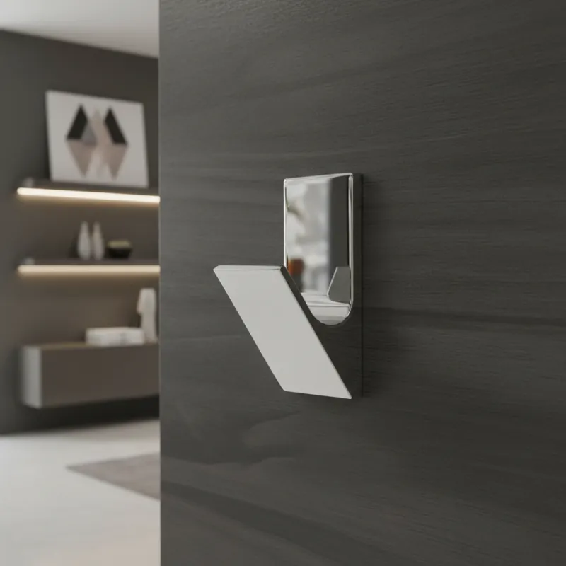 Porte-manteau TERZA / Chrome brillant