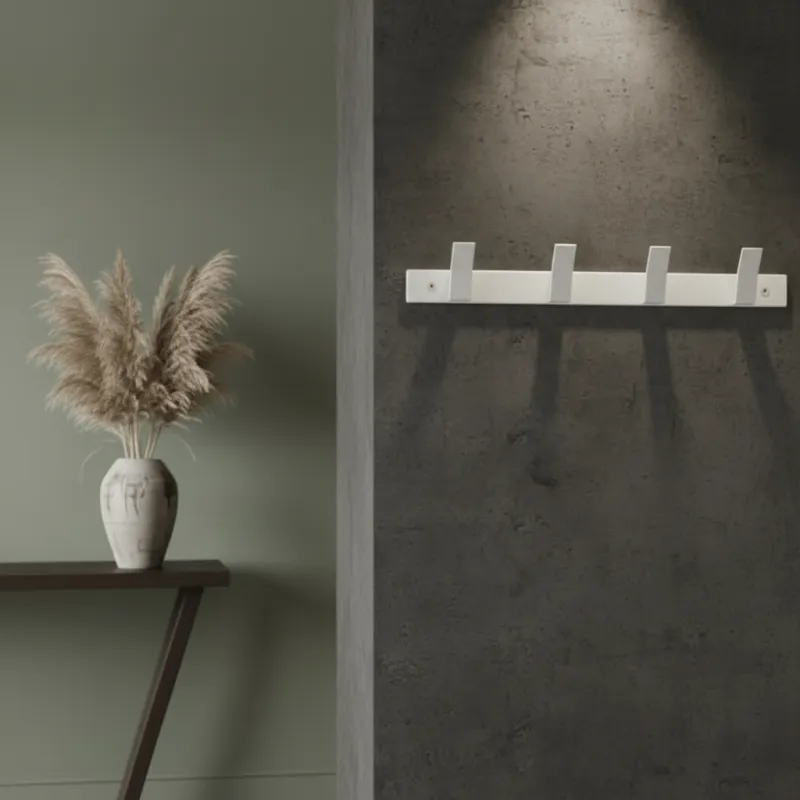 Patère murale AVALION XL / Blanc mat