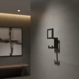 Porte-manteau SILVIA / Noir mat
