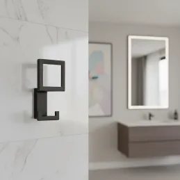 Porte-manteau SILVIA / Noir mat