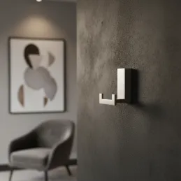 Patère SILVIA Mini / nickel brossé