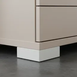 Pied en plastique 20 mm 60x60 / Blanc