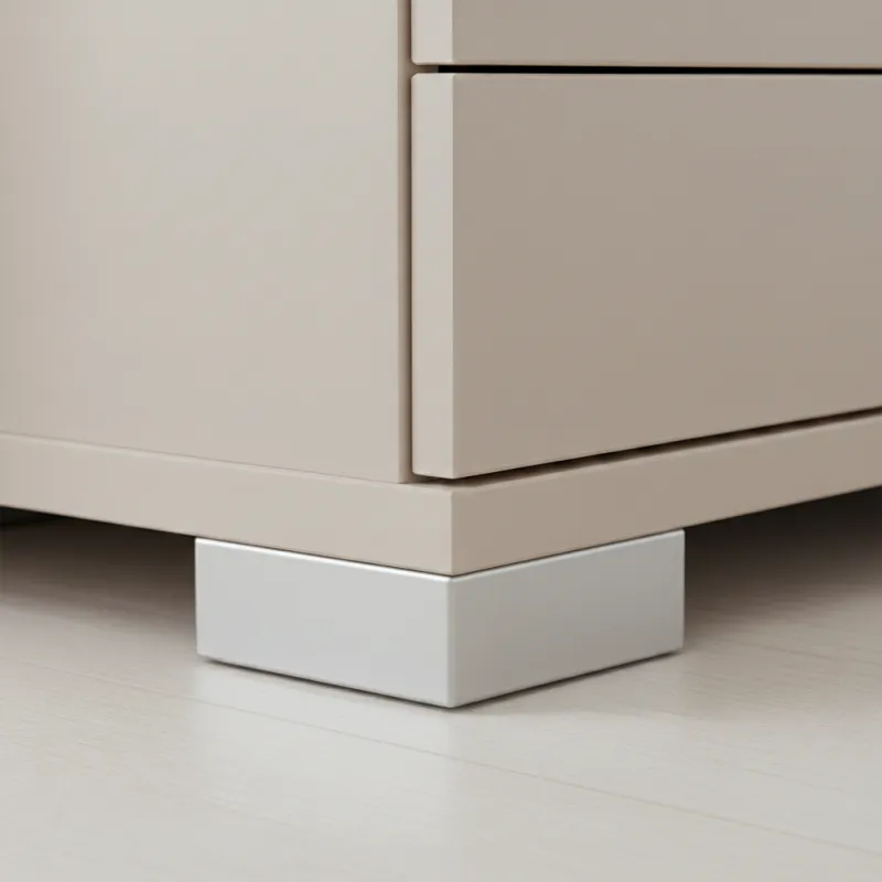 Pied en plastique 20 mm 60 x 60 / Gris