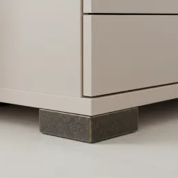 Pied en plastique 20 mm 60x60 / Laiton patiné