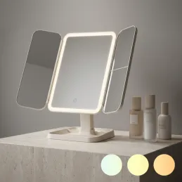Miroir cosmétique avec éclairage LED et organiseur TREND / Crème