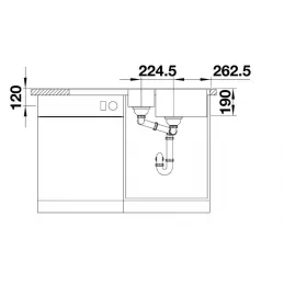 Évier en grès Blanco LEGRA 6 S / Café