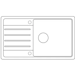 Évier en grès Blanco LEGRA XL 6 S / Blanc