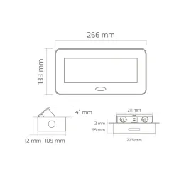 Prise électrique escamotable KOMBI BOX USB A+C / Noire