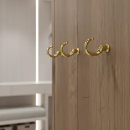 Patère ORSA / Doré brillant