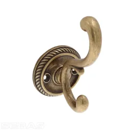 Patère rustique GALILEO / Laiton antique