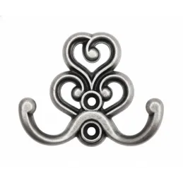 Patère rustique STRADIUS MINI / Argent vieilli