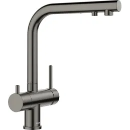 Robinet BLANCO LINUS / acier inoxydable satiné foncé