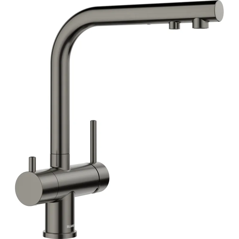 Robinet BLANCO LINUS / acier inoxydable satiné foncé