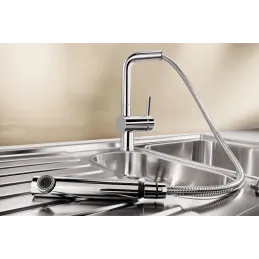 Mitigeur Blanco LINUS-S avec douchette / Chrome brillant