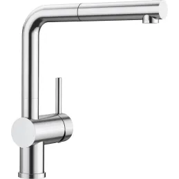 Robinet Blanco LINUS-S avec douchette / acier PVD