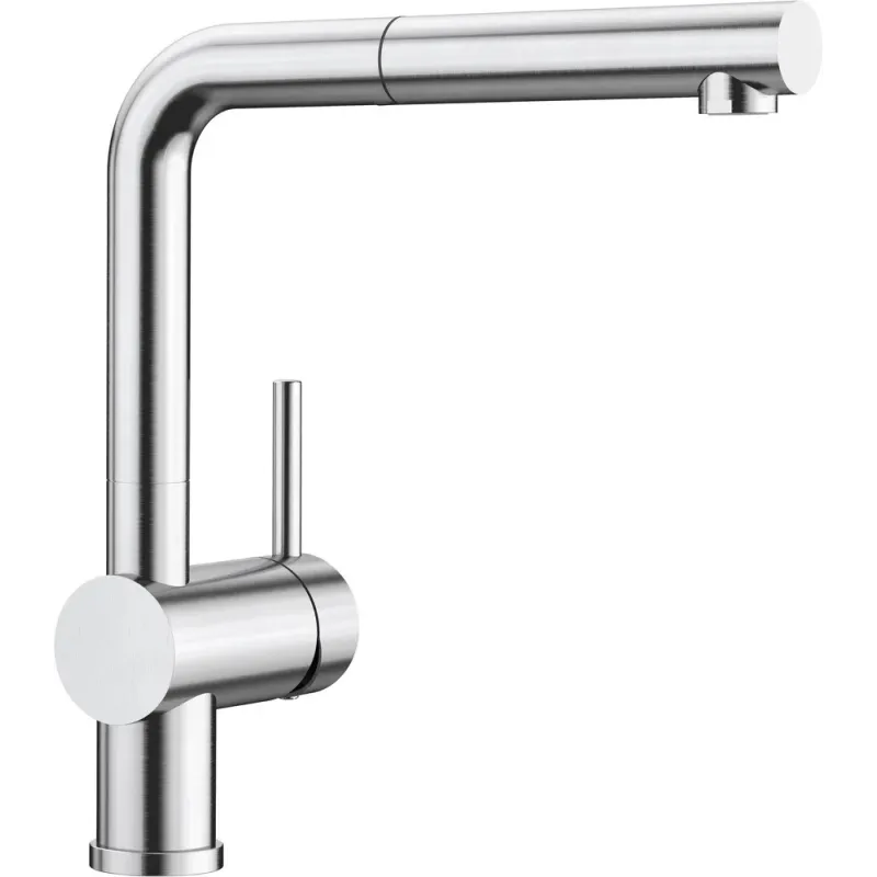 Robinet Blanco LINUS-S avec douchette / acier PVD