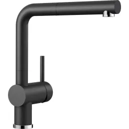 Robinet Blanco LINUS-S avec douchette - Silgranit / Anthracite