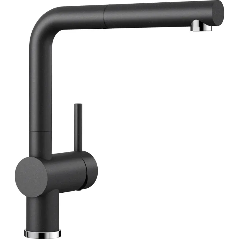 Robinet Blanco LINUS-S avec douchette - Silgranit / Anthracite