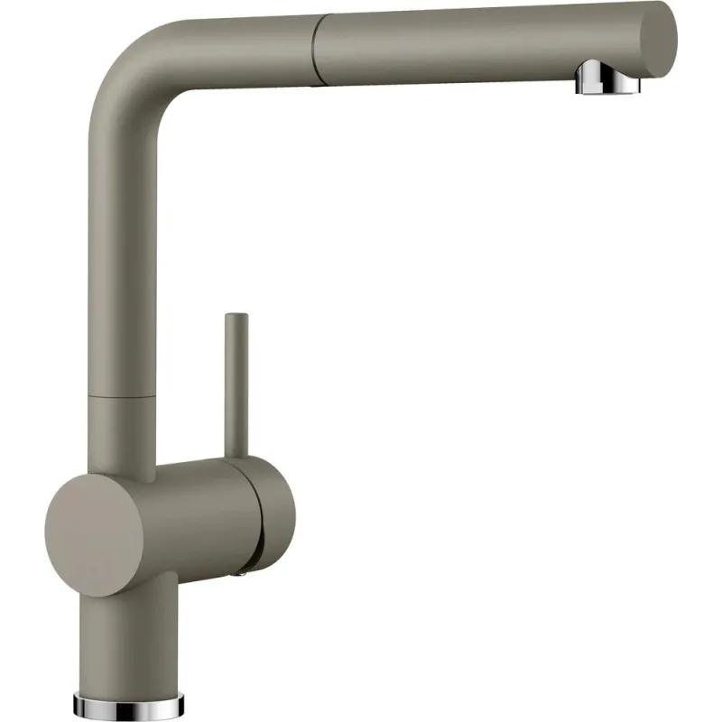 Robinet Blanco LINUS-S avec douchette – Silgranit / Tartufo