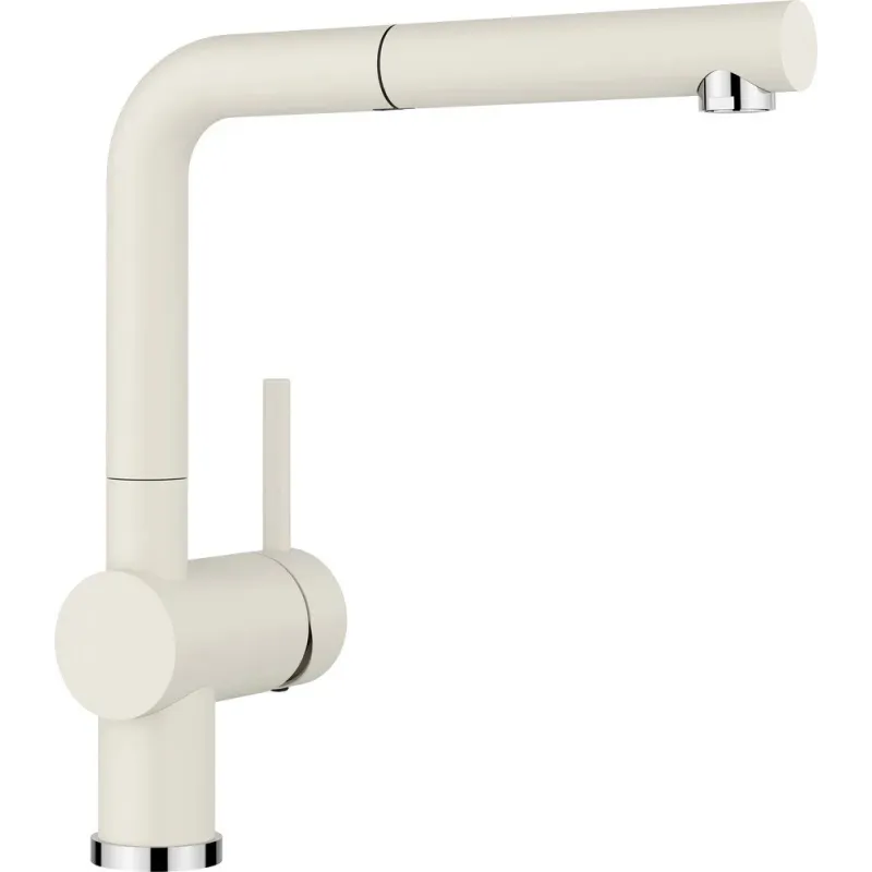 Batterie Blanco LINUS-S avec douchette – Silgranit / blanc mat