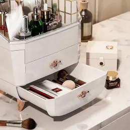 Organiseur à cosmétiques exclusif VOXX / Blanc