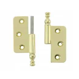 Charnière à penture décorative 78 mm / Doré brillant