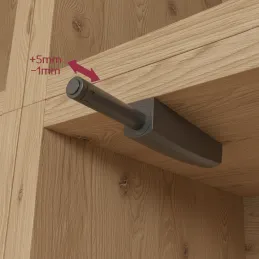 Poussoir d’ouverture sans poignée pour portes MOVE Mini / Gris