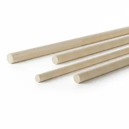 Barre ronde lisse 1000 mm – Hêtre