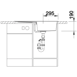 Évier en grès Blanco METRA 5 S / Café