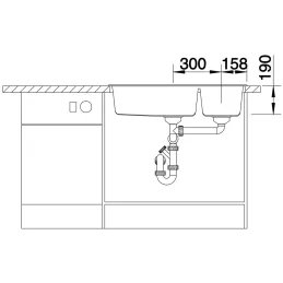 Évier en grès Blanco METRA 9 / Anthracite