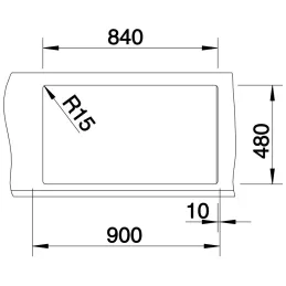 Évier en grès Blanco METRA 9 / Blanc