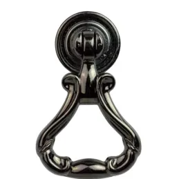 Bouton de meuble rustique CORTINA / Noir brillant