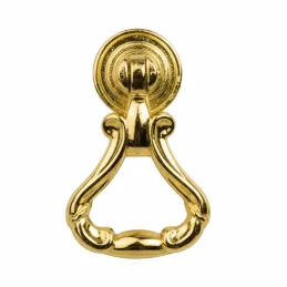 Bouton de meuble rustique CORTINA / Doré brillant