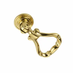 Bouton de meuble rustique CORTINA / Doré brillant
