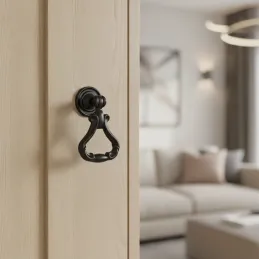 Bouton de meuble rustique CORTINA / Noir mat