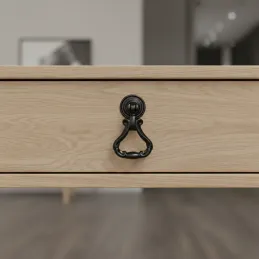 Bouton de meuble rustique CORTINA / Noir mat