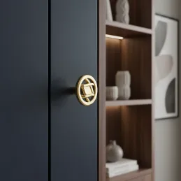 Bouton de meuble ALINA / Doré brillant