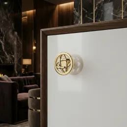 Bouton de meuble ALINA / Doré brillant