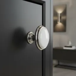 Bouton de meuble FRESNO / Chrome brillant