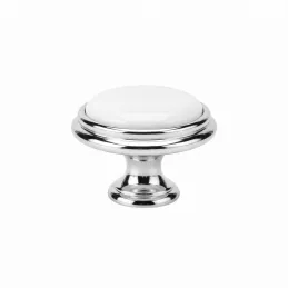 Bouton de meuble FRESNO / Chrome brillant