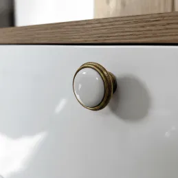 Bouton de meuble FRESNO / Laiton vieilli
